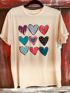 Mixed Hearts Tshirt