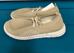 Beige Boat Shoes