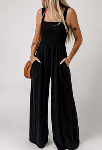 Black Smock Jumpsuit