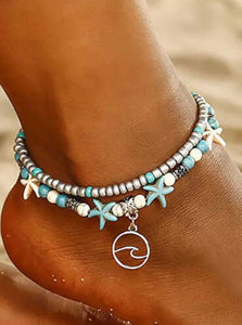 Beach Style Double Anklet