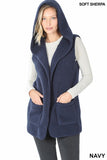 Sherpa Hoodie Vest