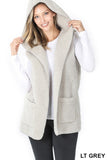 Sherpa Hoodie Vest