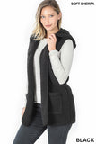 Sherpa Hoodie Vest