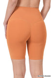 ATHLETIC HIGH RISE BIKER SHORTS
