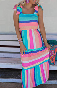 Multicolor Maxi Dress