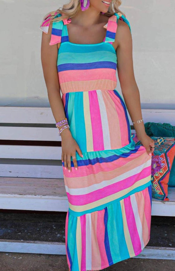 Multicolor Maxi Dress