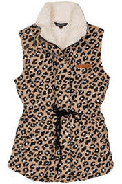 SS Leopard Preppy Vest